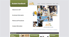 Desktop Screenshot of handbook.aot.edu.au